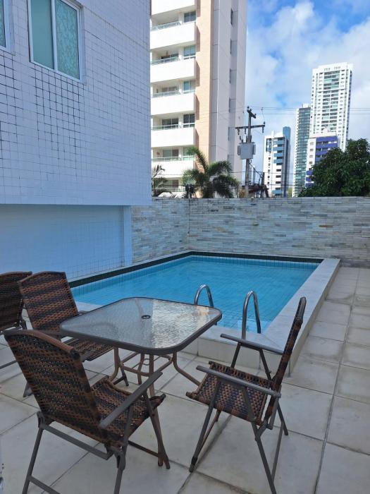 Parador Manaíra, 2 quartos, 350m da praia, cama king , 2wc