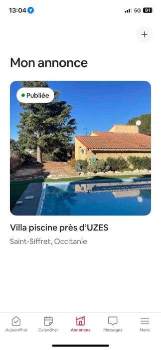 Villa piscine Uzes