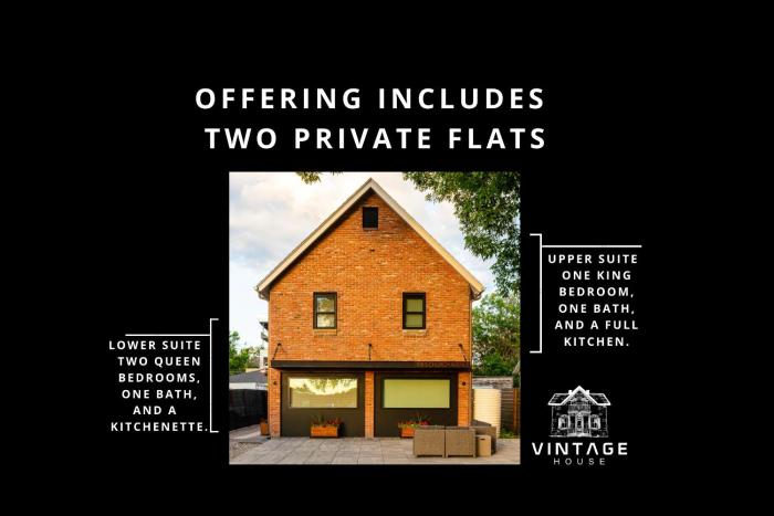 2 Private Flats Downtown - Walk to EVERYTHING