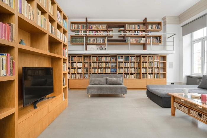 Unique and Bright Library Apartment Near Old Town in Wrocław by Noclegi Renters