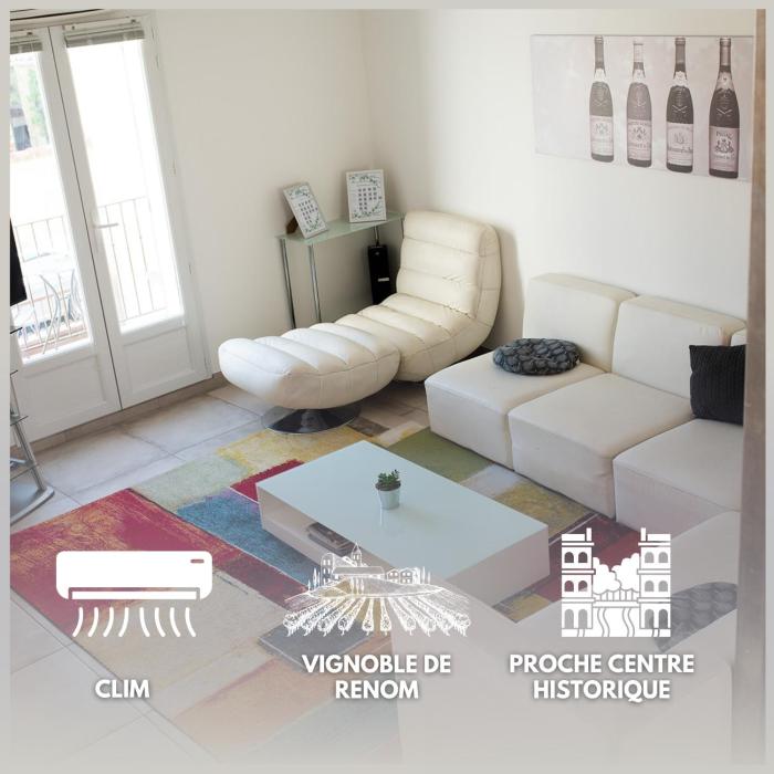 Les Bosquet Charmante Maison 2 Chambres ,parking gratuit au Centre de Châteauneuf-du-Pape