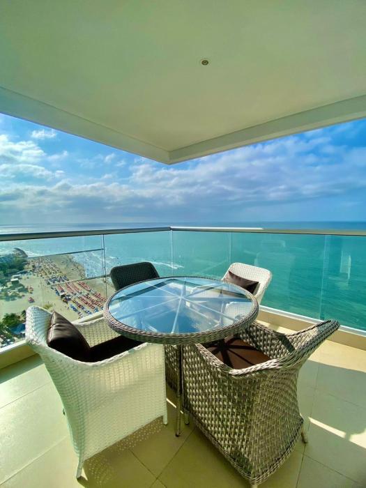 2P1-AL APARTAMENTO DE 2 ALCOBAS FRENTE AL MAR CON AIRE ACONDICIONADO Y WIFi