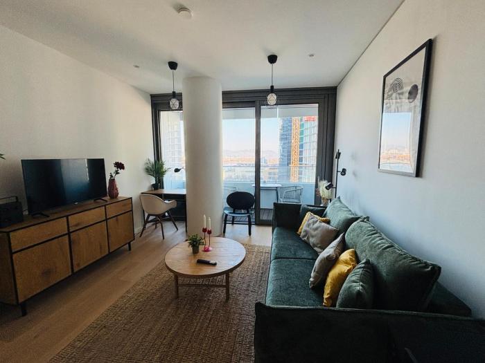 Modern apartment overlooking the skyline & Danube