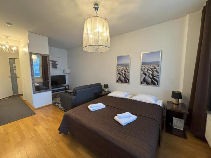 Park view city center studio with sauna