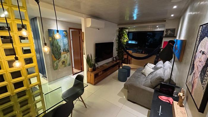 Flat de um quarto bem mobiliado