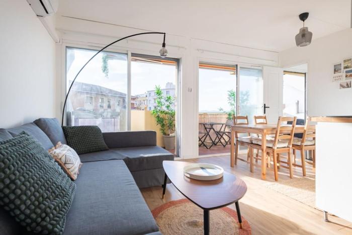 FLC -Catalan Beach-Sea View- Clim - Terrace - Parking