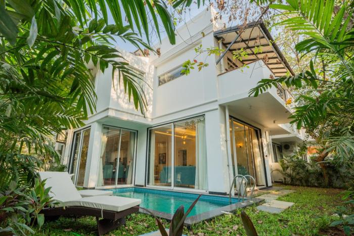 ELIVAAS Laguna Camellia - Luxe 4 BHK Villa Near Popular Beaches with Private Pool