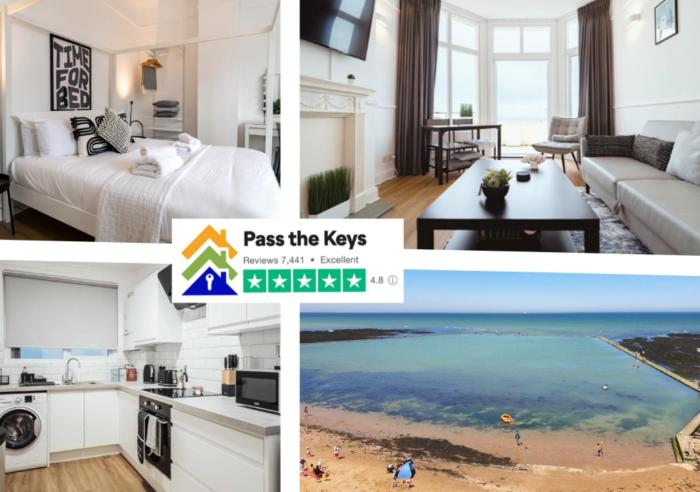 Pass the Keys Stunning Sea Front Retreat With Patio Margate