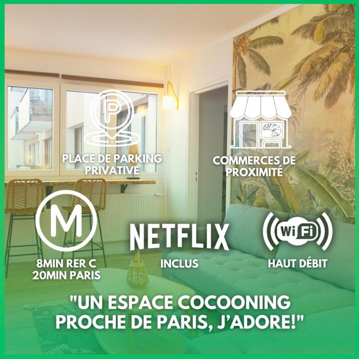 Appartement cosy T3 - RER C 400m