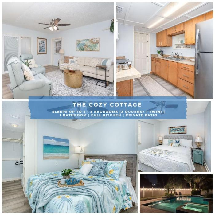 Cozy Cottage Pool Home close to Beaches