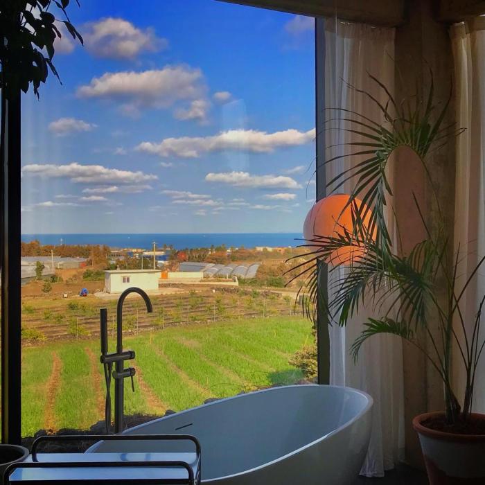 A private space in the western village of Jeju,you can see the ocean of Aewol and Hallasan, pet-friendly
