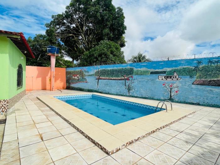Casa com piscina no moka para o Natal