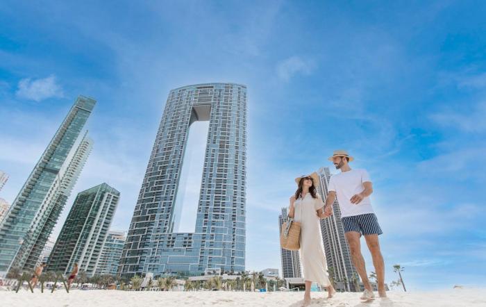 Beachfront Bliss 2BR Dubai Eye & Full Sea View at the Address Beach By ĀYA Boutique