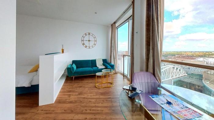 1 Bed City Studio Sleeps 3 - Wifi Views