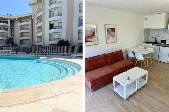 Super Comfy Port Fréjus Piscine 2 chambres 6 personnes