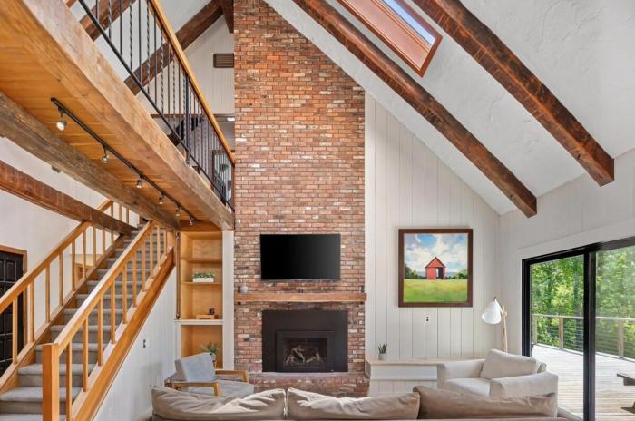 Best Location! Mountain Retreat on 7 Acres with Pond