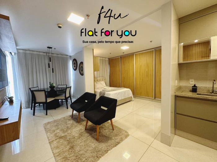 #1404A# Flat mobiliado no Jardim Goias