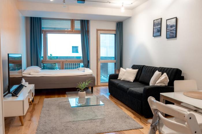 Modern Studio in Kamppi Center with BalconySauna