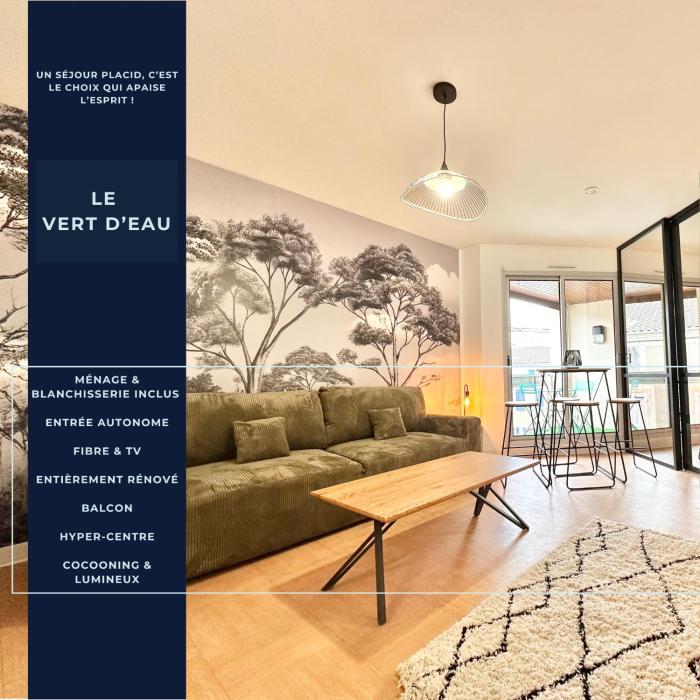 Le Vert Deau - Raffiné - Central - Balcon