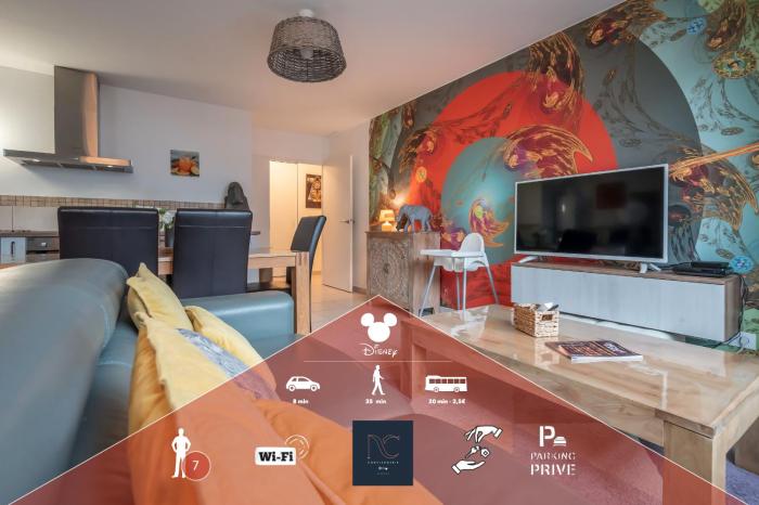 *Disneyland-Paris* 7pers, Wifi, Parking, Netflix