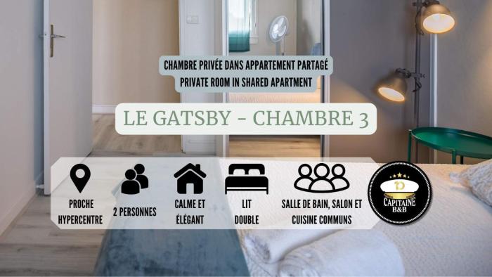 Le Gatsby - Chambre 3 - Prox Hypercentre