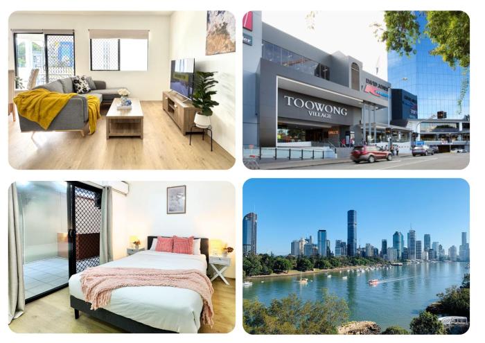 Prime Toowong 3BR Apt - Walk to Shops and Transport