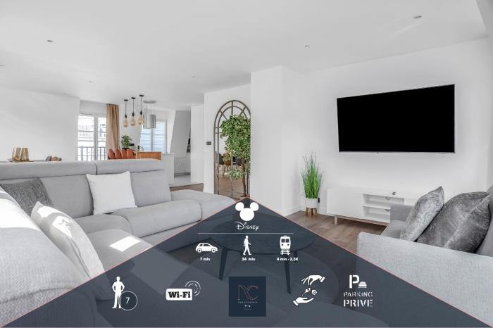 Disneyland-Paris 7 pers, Netflix, Wifi, 2 Parking