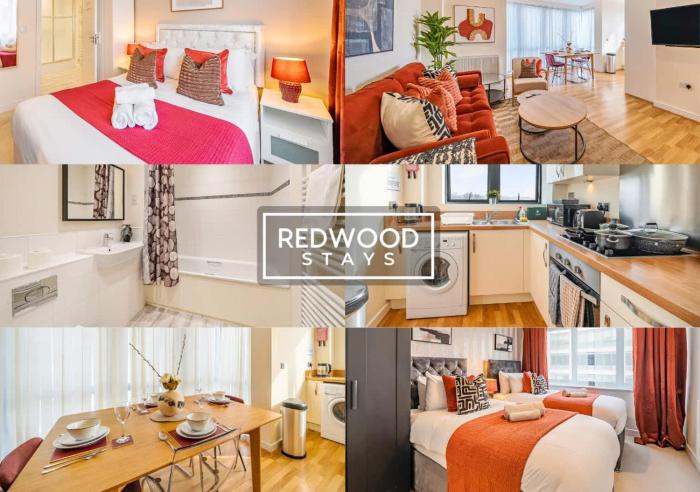 Premium Serviced Apartment in Basingstoke Town Centre, Free Parking By Redwood Stays