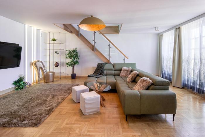 Apartament w centrum - duplex penthouse in the centre with terrace and air conditioning