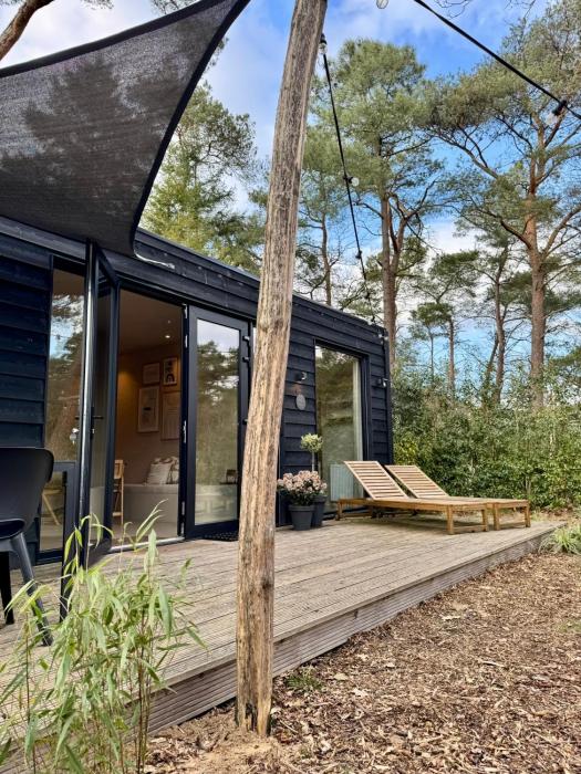 Luxe tiny house STEC midden op de Veluwe in Nunspeet