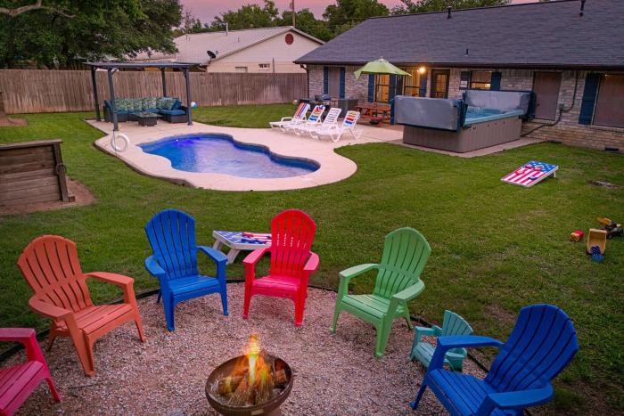 5 OClock Somewhere - Hot Tub Pool Fire Pit