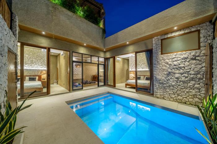 2BD Canggu Center - 3 min to beach - Rooftop & BBQ - Breakfast & dinner - Modern & Luxury