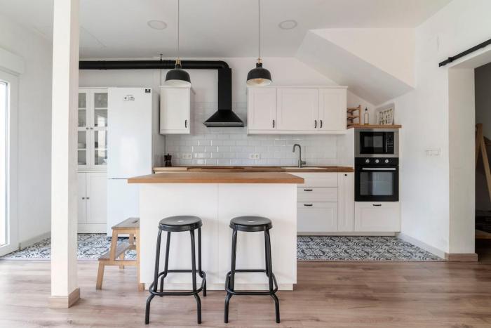 Apartment with a large patio