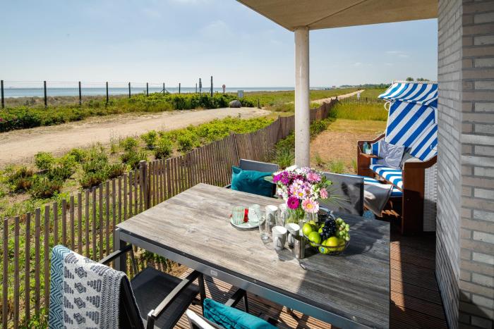BeachTerraceFour- EG, Meerblick, Terrasse, Kamin, Sauna