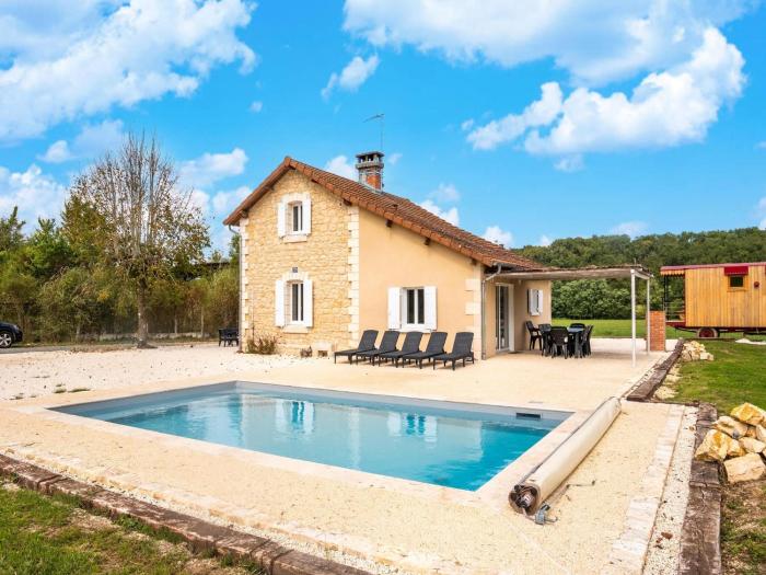 Charming House in Hautefort with Pool & Nature