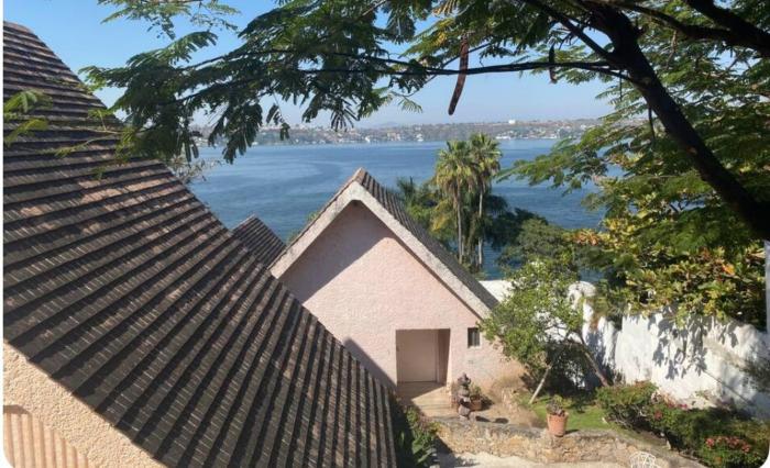 House on the shore of the lake