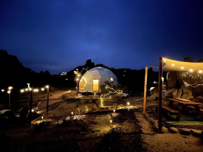 Stunning Geo Dome with Joshua Tree vibes