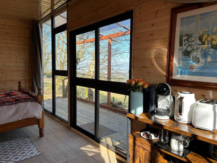 Farm stay cabin in the woods