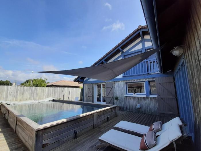 Maison Landaise pour 12 personnes proche océan, piscine, WIFI inclus - FR-1-50-165