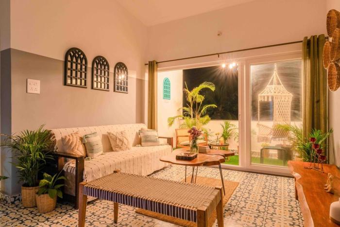 Skyline Spacious 1BHK in Siolim by LazyDazeStays