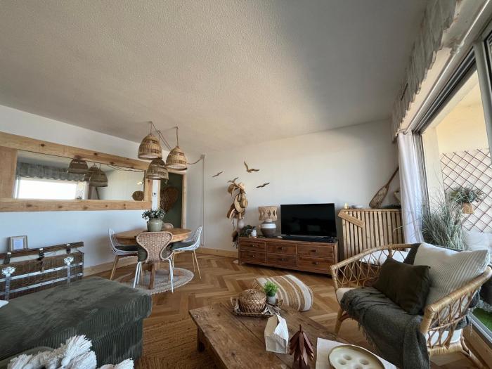 Arcachon - Appartement T3 avec Terrasse, Vue Mer et Parking - FR-1-319-593