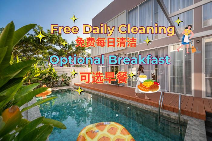 Emeralda Pool Villa 4BR Near Central Festival, Free Daily housekeeping