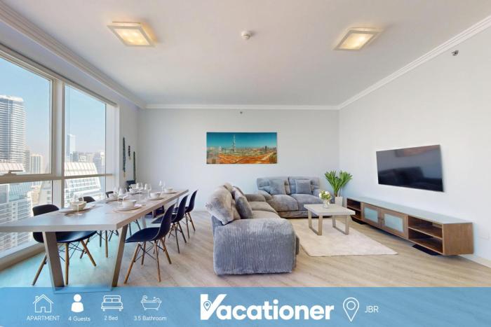 Vacationer Holiday Homes I Bright 2 Bedroom l Prime Location in JBR l Close to JBR Beach
