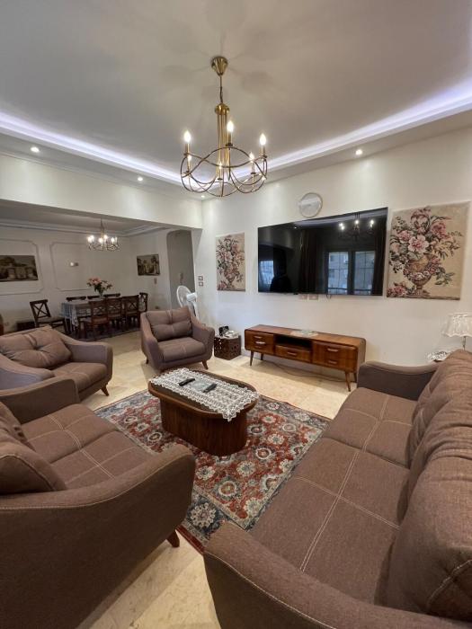 Comfy furnished apt for families in center cairo