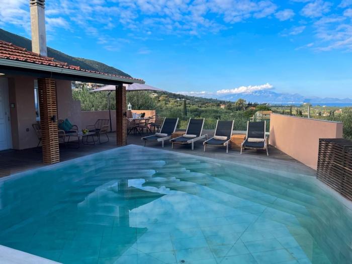 Villa in Alykes with Private Pool & Sea Views