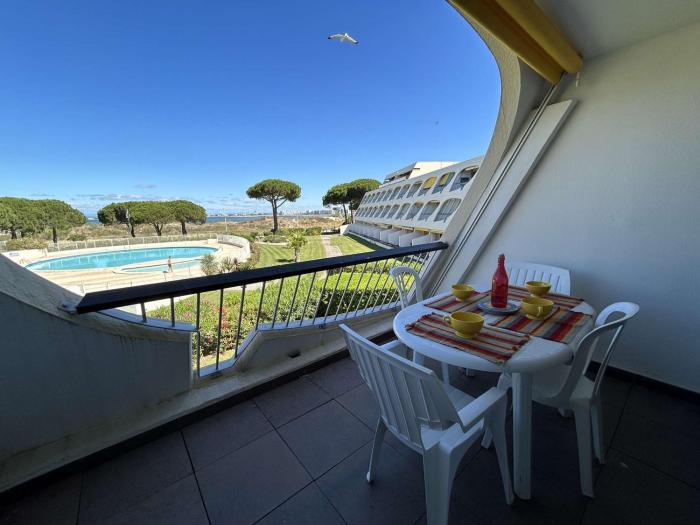 Studio 2 couchages à Port Camargue, vue mer - FR-1-250-301