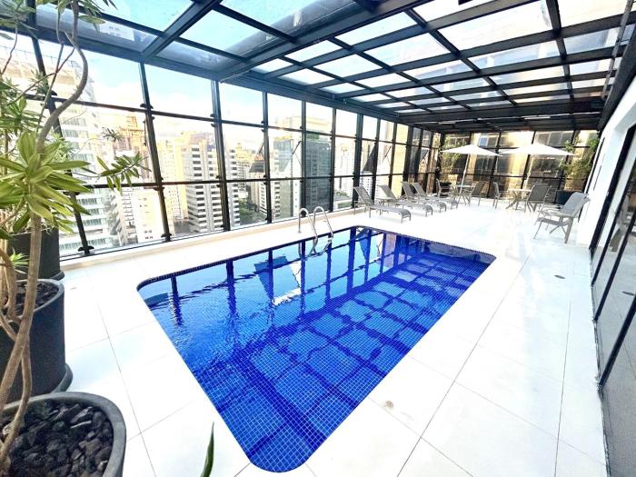Flat Address Hotel Faria Lima Itaim! Vaga Ar Piscina Academia