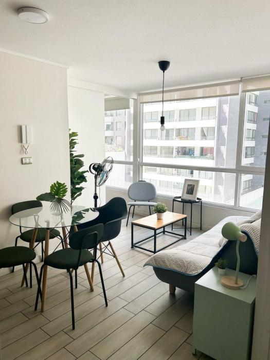 Departamento en el centro de Santiago, Wifi 600 Mbps, Cowork, Barbecue