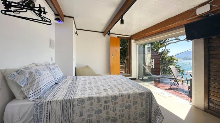 Chale Terapia com vista para o mar, WiFi e ar