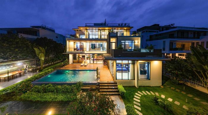 Chuỗi villa Tuần Châu Zen - Hạ Long 10 ngủ siêu rộng - sát biển - bể bơi - nướng BBQ